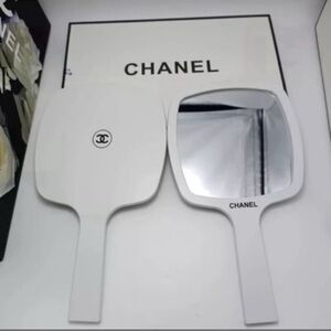 Chanel White Handheld Mirror NIB
